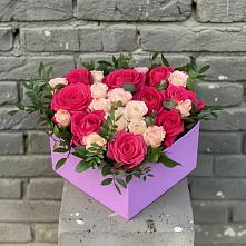 Цветочная композиция из Розы в коробке в Чигораке