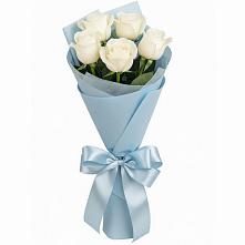 Букет 5 Белых роз Проуд #REPLACE_PRED# Чигораке
