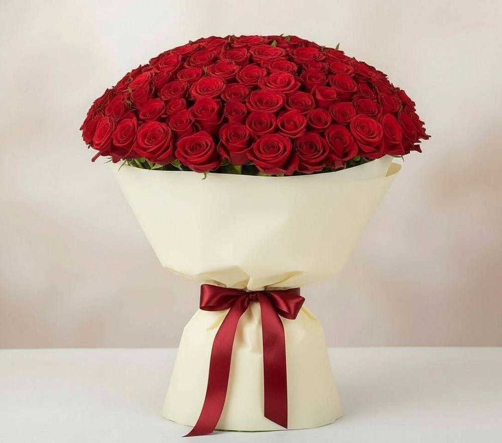 Букет 101 Красная роза Милано в Чигораке