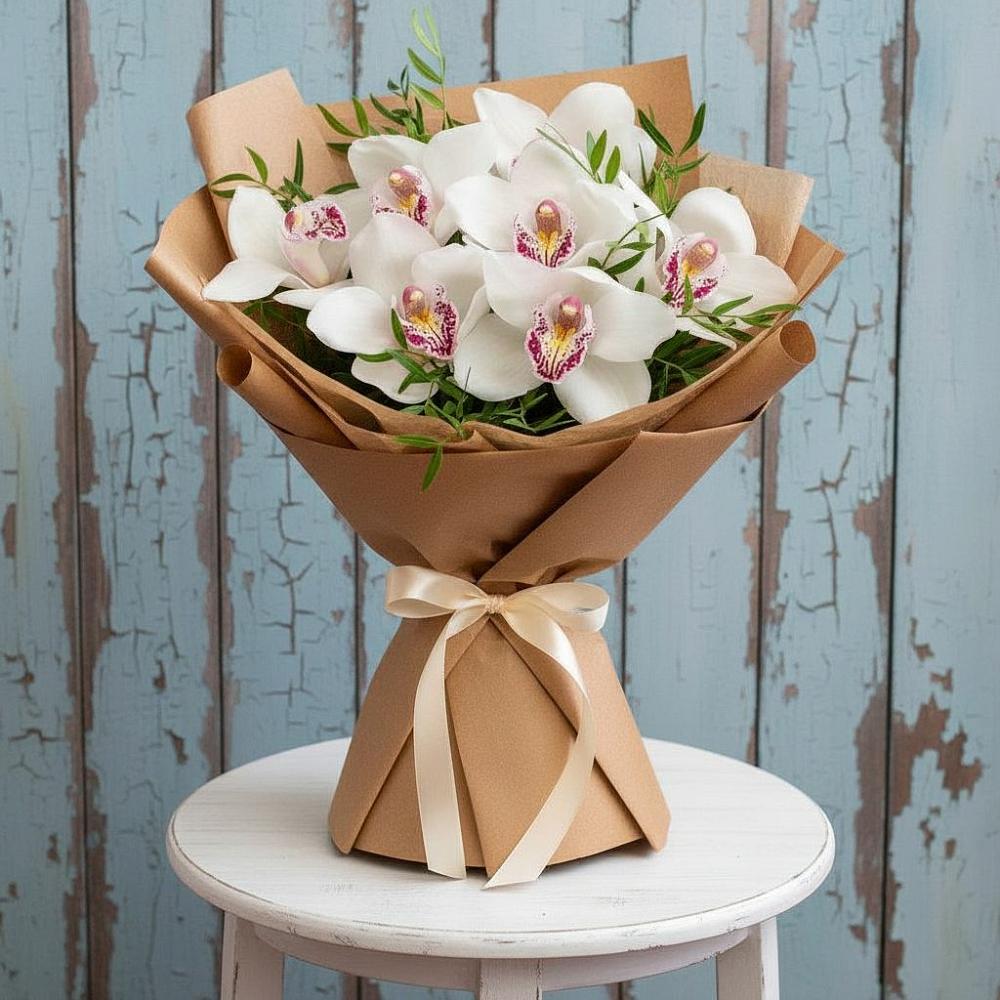 Букет цветов из: Орхидеи и Розы в Чигораке