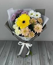 Букет цветов из:  Розы, Герберы и Хризантемы в Чигораке