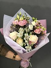 Букет цветов из:  Альстромерии, Розы и Лизиантусы #REPLACE_PRED# Чигораке