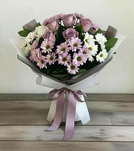 Букет цветов из:  Хризантемы и Розы в Чигораке