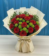 Букет цветов из:  Розы и Хризантемы #REPLACE_PRED# Чигораке