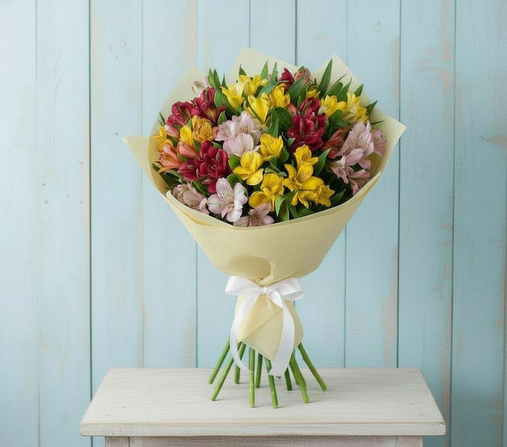 Букет цветов из: Альстромерии в Чигораке