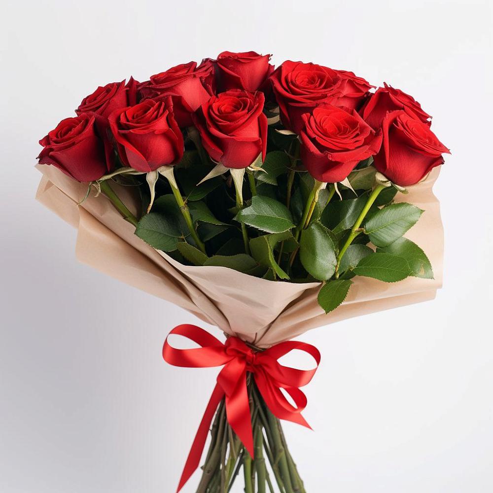 Букет 11 Красных роз Эдлесс Лав в Чигораке